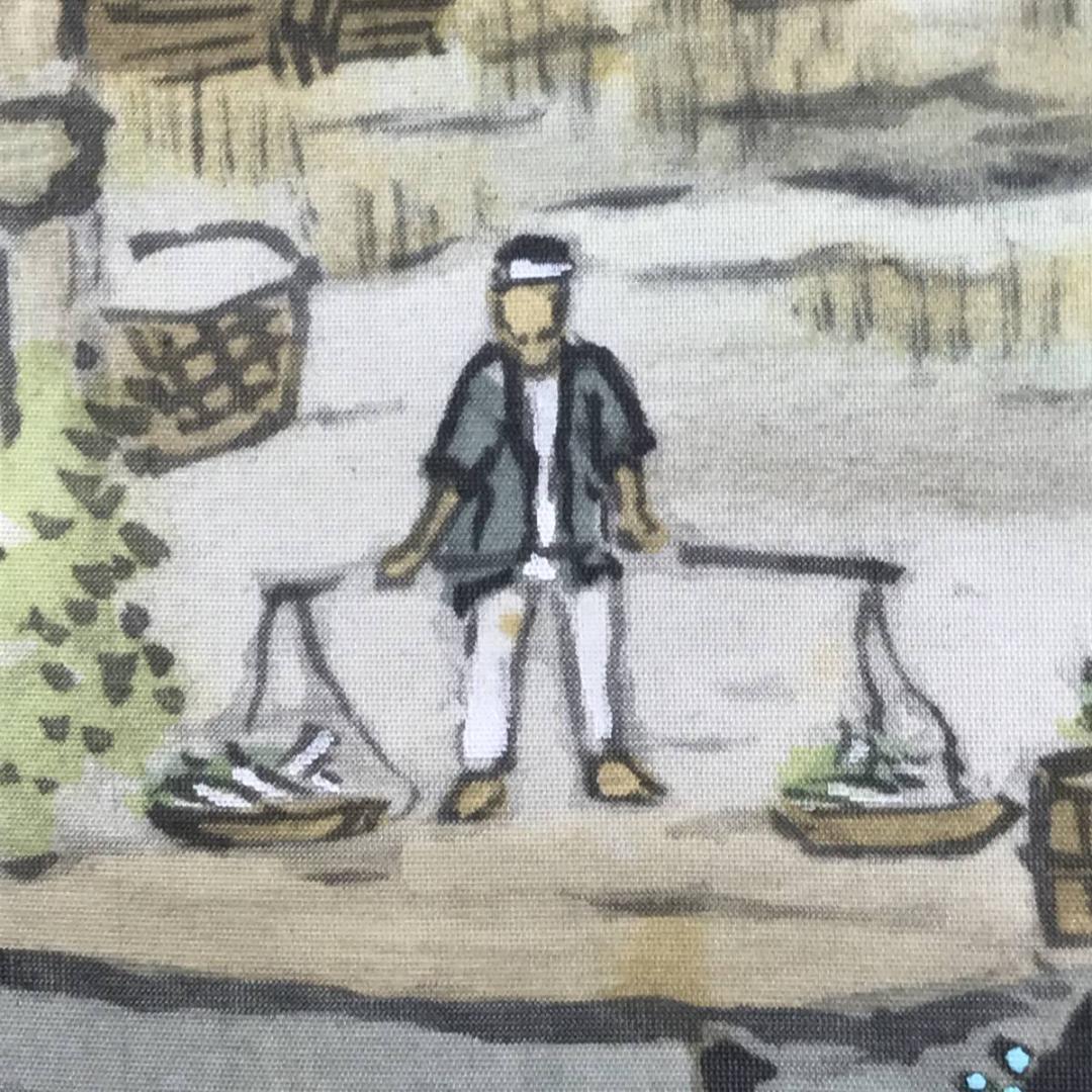 【真作】光宣/山村風景/水車小屋図/山水図/掛軸/名家伝来/AD-774