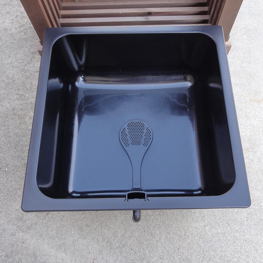 ビオトープ 15L 水キレイメダカ鉢＆木枠セット　メダカ・金魚飼育用