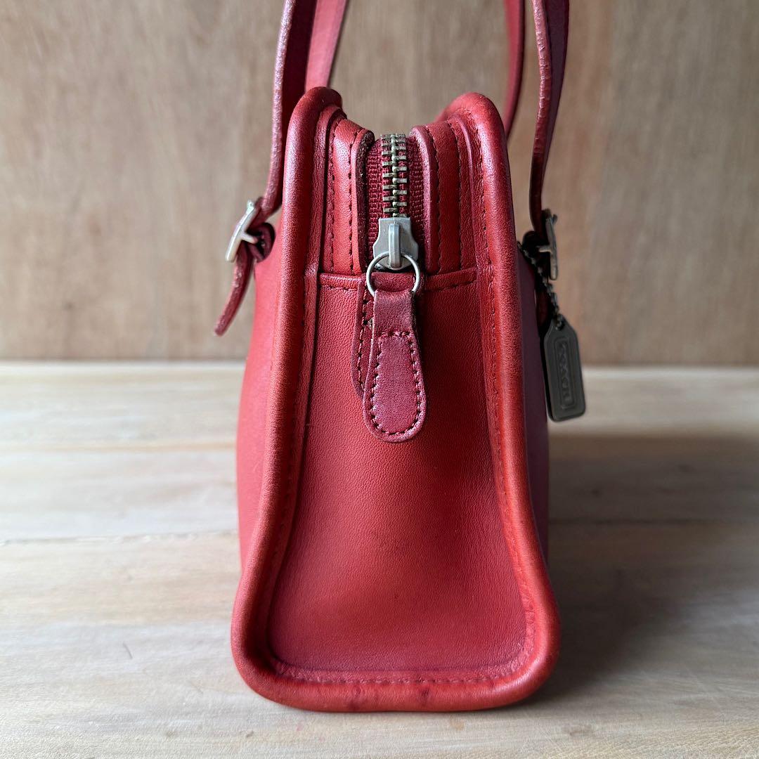 コーチ Vintage coach 9051 SWING ZIP RED バッグ