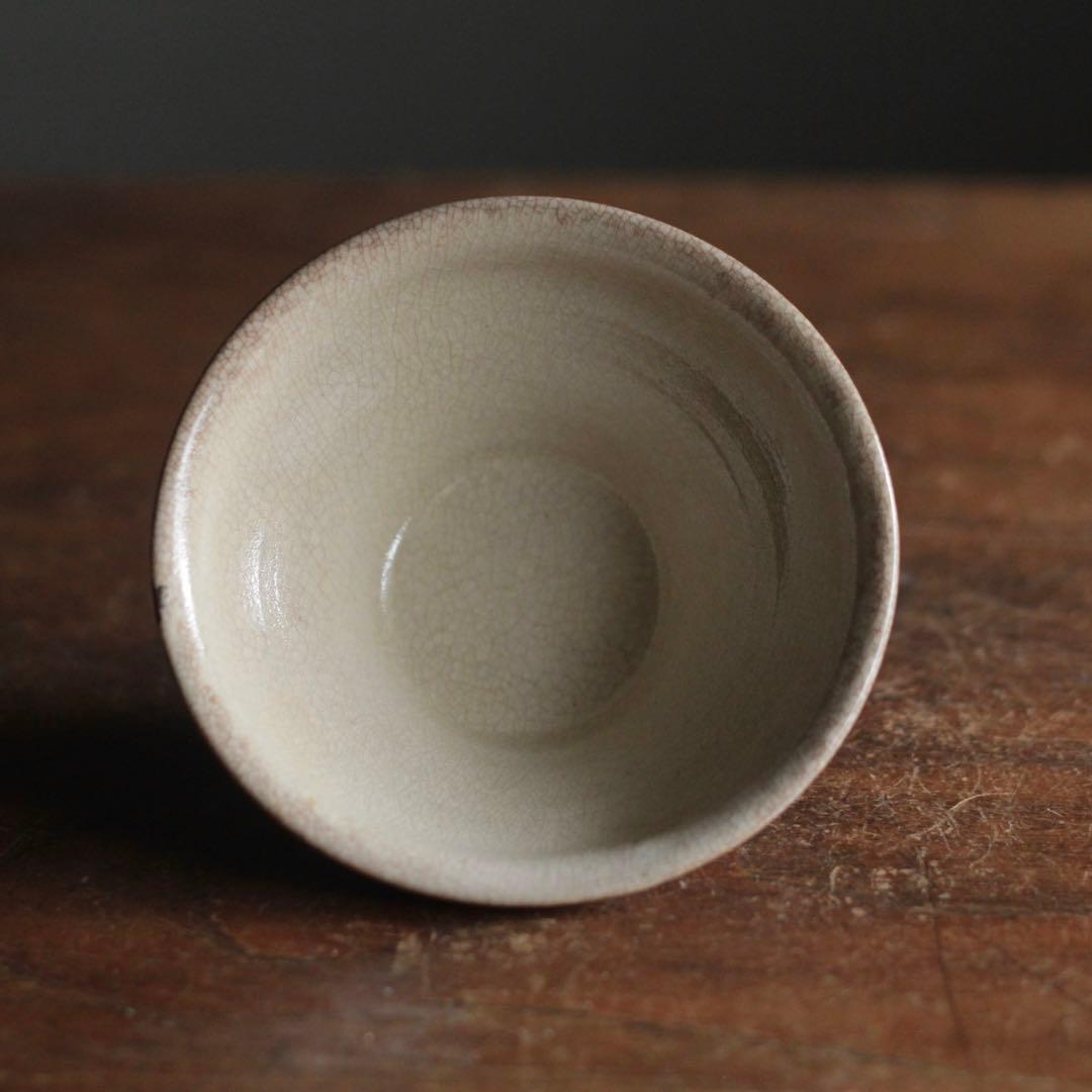 絵瀬戸 大盃 小碗 No.1 再興織部 古道具 アンティーク 古美術