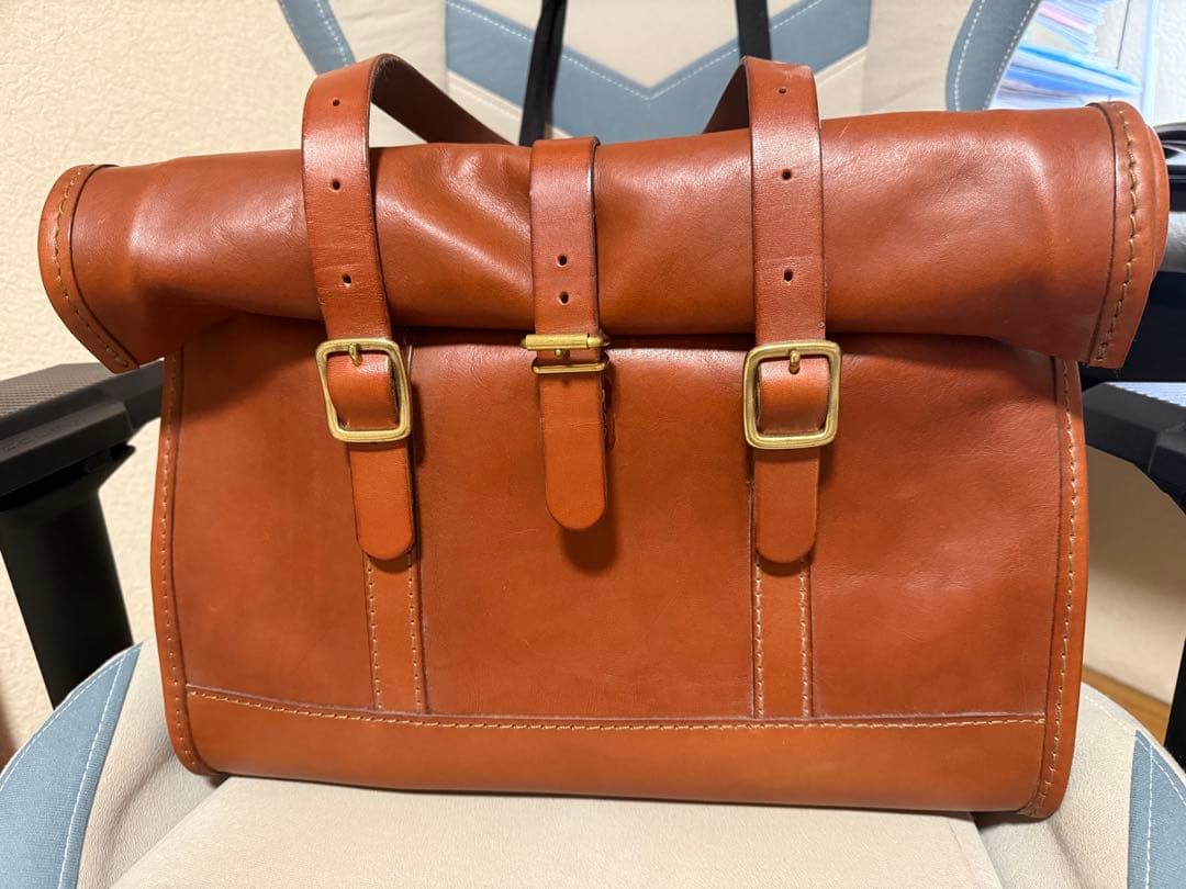 新品　HERZ ロールトップ　トートバッグ チョコ