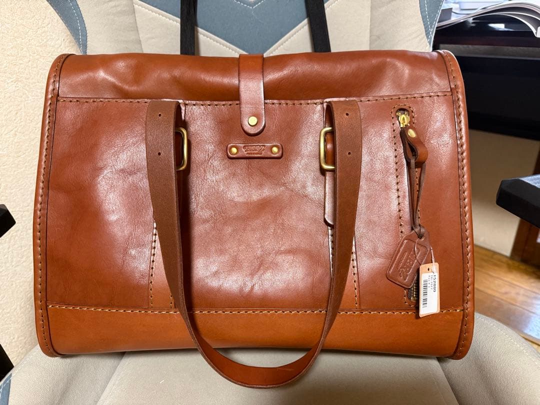 新品　HERZ ロールトップ　トートバッグ チョコ