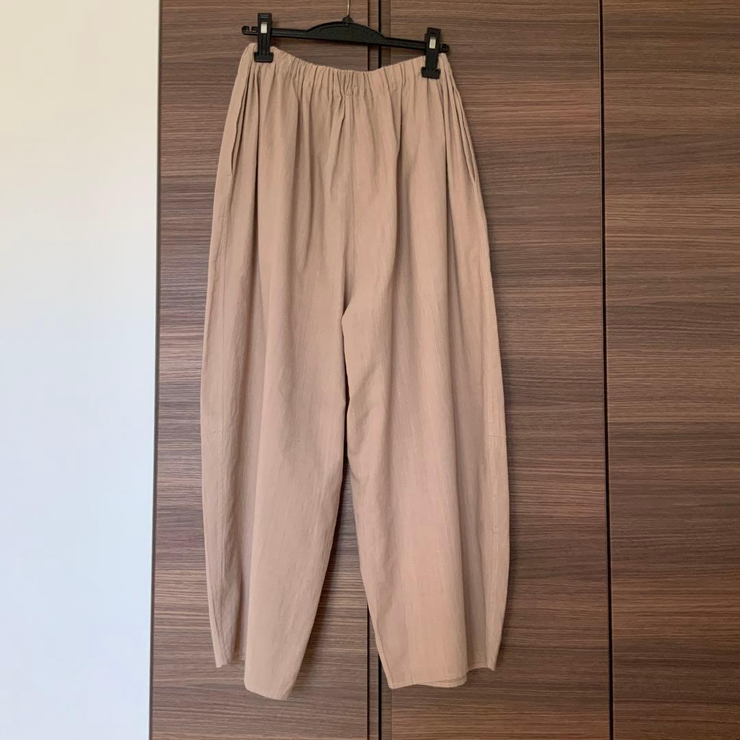 ヨーガンレール　手織　手つむぎ　パンツ