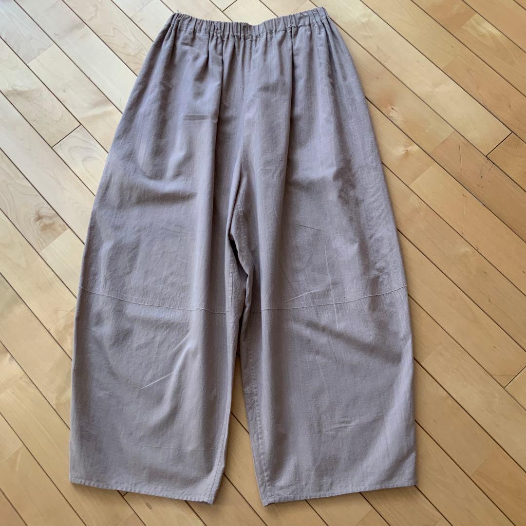 ヨーガンレール　手織　手つむぎ　パンツ