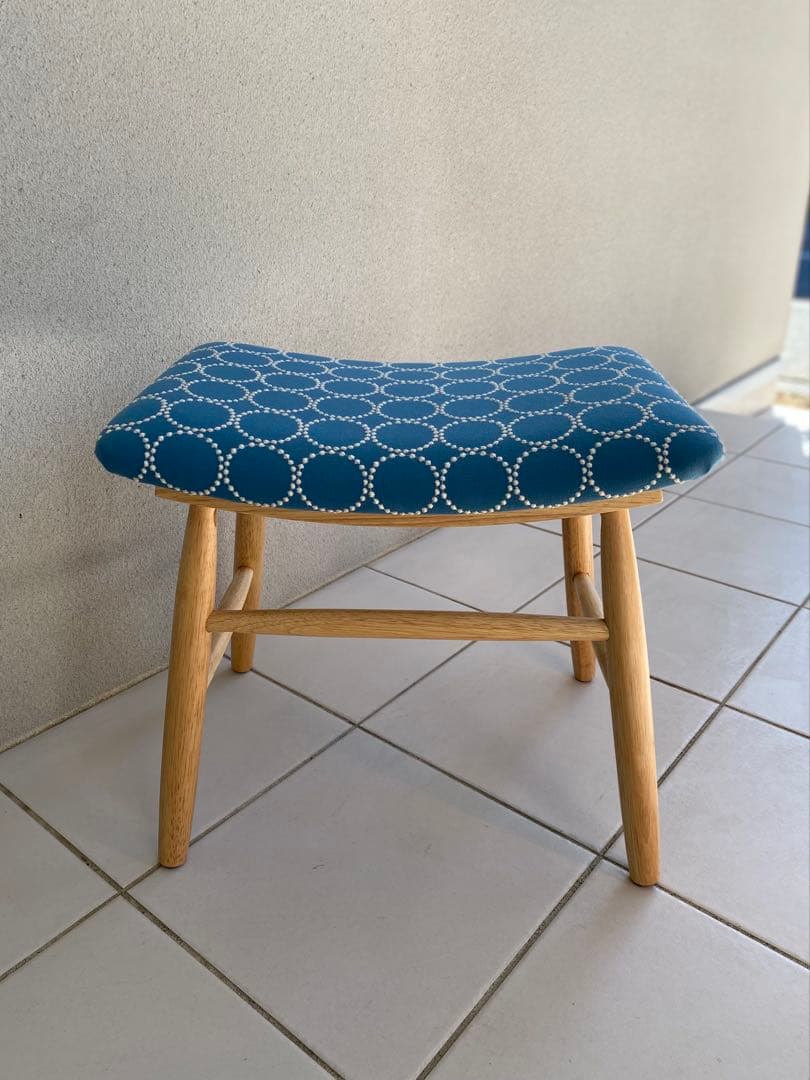 【まみ】ミナペルホネン タンバリン dop ブルー スツール