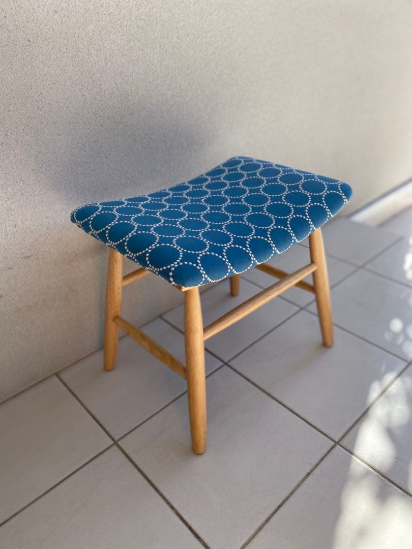 【まみ】ミナペルホネン タンバリン dop ブルー スツール