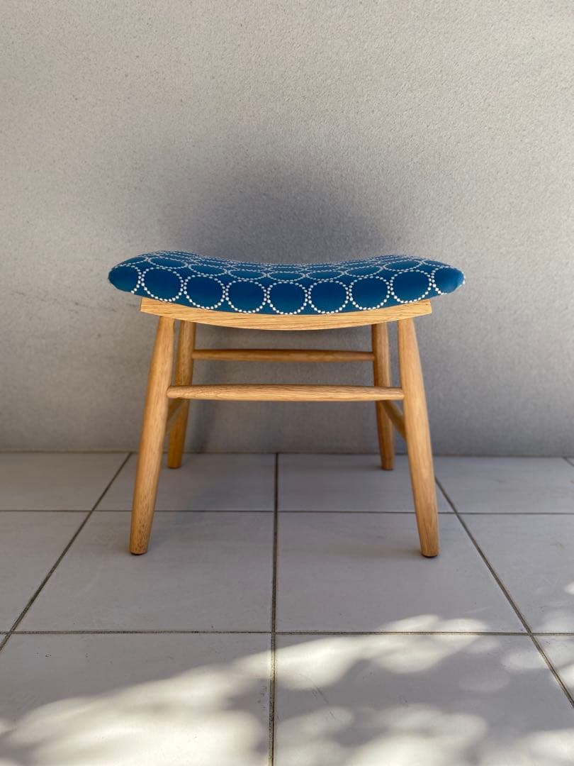 【まみ】ミナペルホネン タンバリン dop ブルー スツール