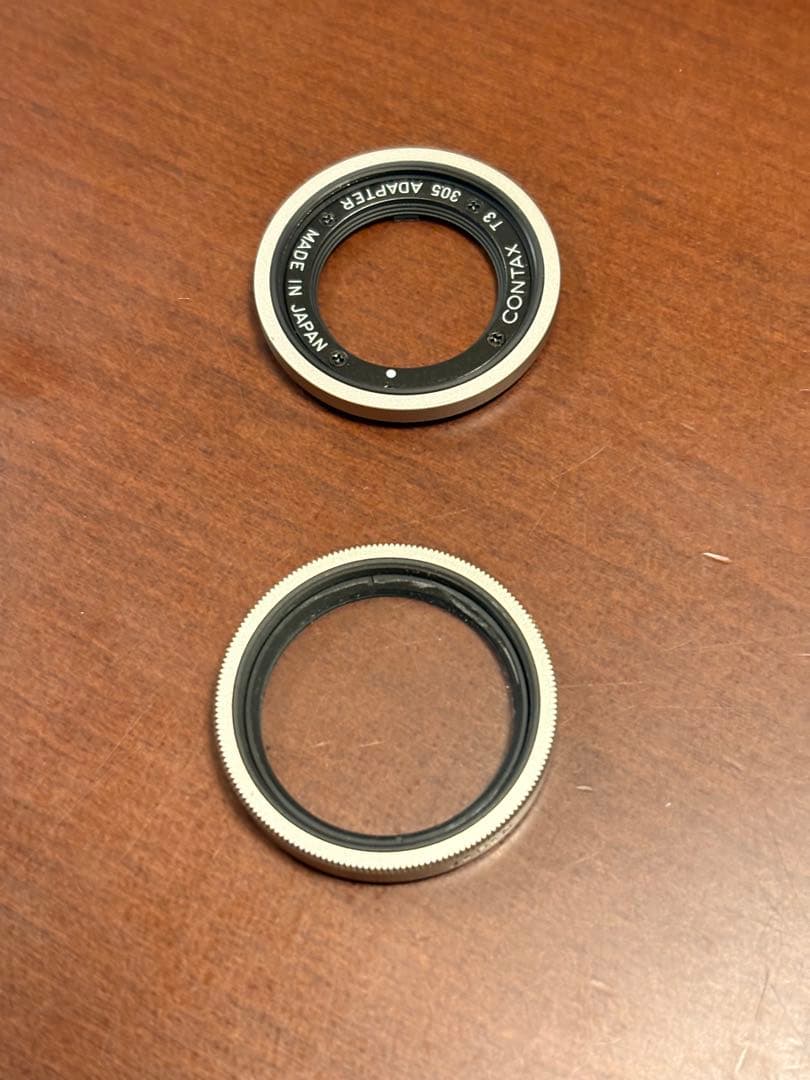 CONTAX T3 30.5 アダプター、フィルター2点セット