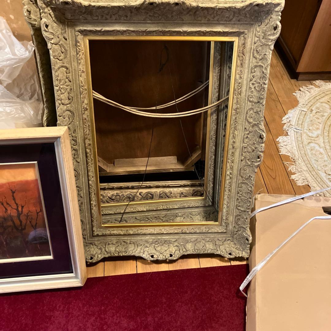 Bumpodo 渋めゴールド装飾額縁 大きめ