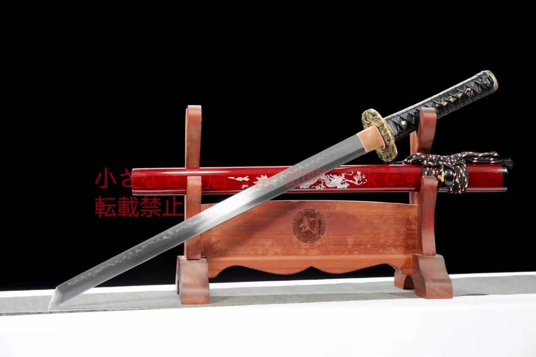 20寸T 10焼刃大V唐刀『四龍騰飛』武具　刀装具　日本刀　模造刀 居合刀 肋差