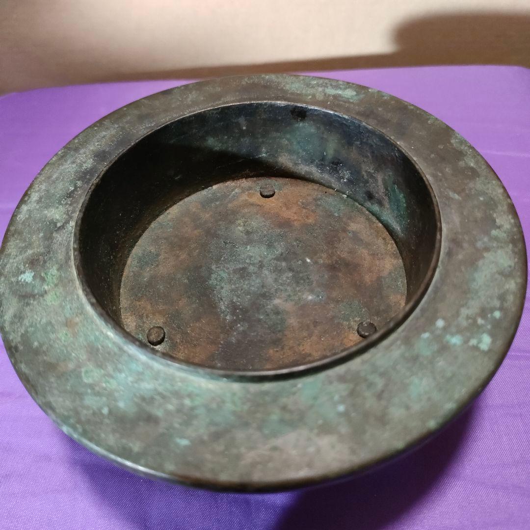 古銅　香炉　３足　中国古玩　明時代　清時代　骨董アンティーク　時代