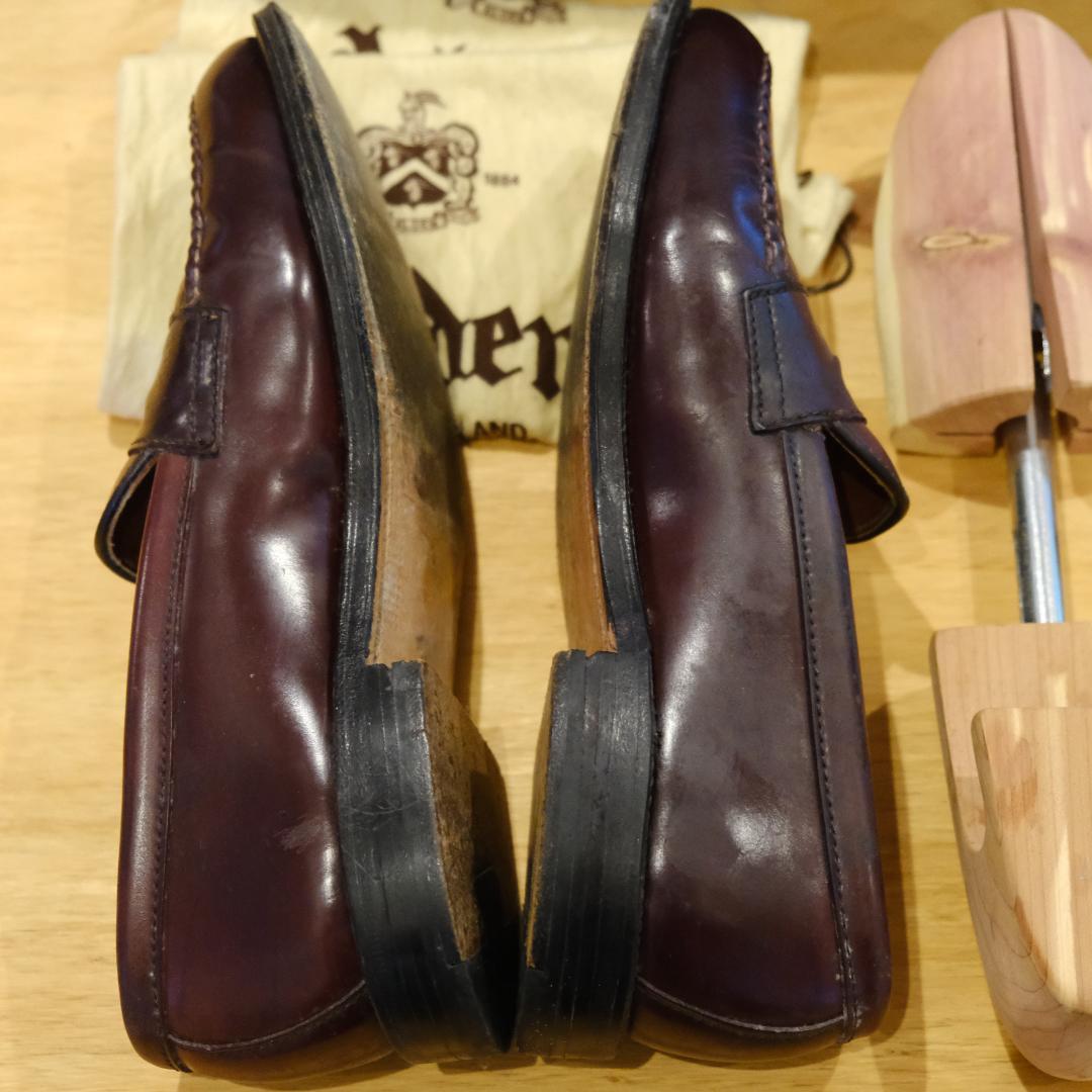 Alden アンラインドローファーバーガンディ