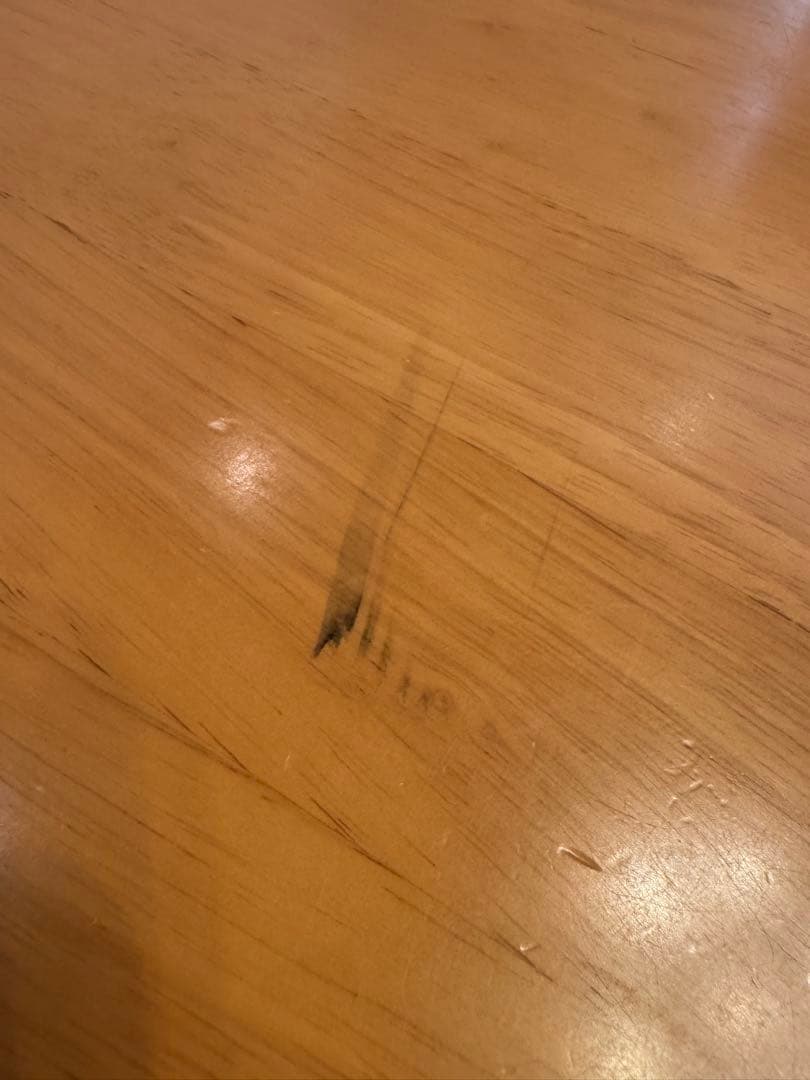 木製長方形ダイニングテーブル 4人掛け