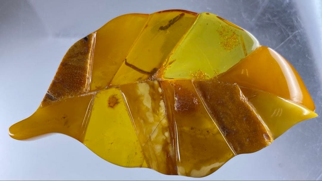 本蝋琥珀　特大ブローチ等　3点　41g 東な7-0315☆2F