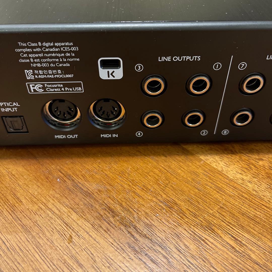 【美品】Focusrite Clarett 4pre USB