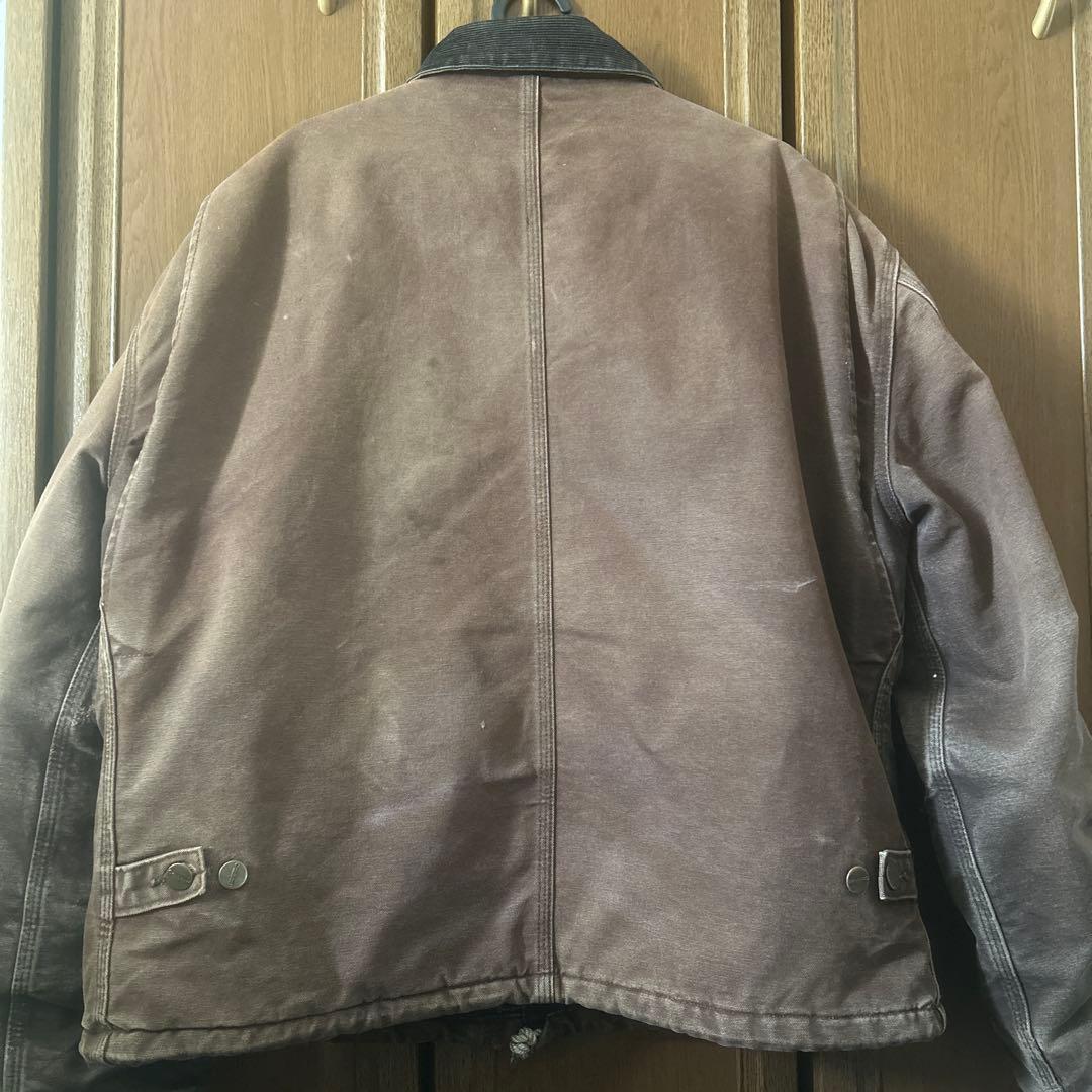 Carhartt ブラウン デトロイドジャケット j22 DKB usa製希少