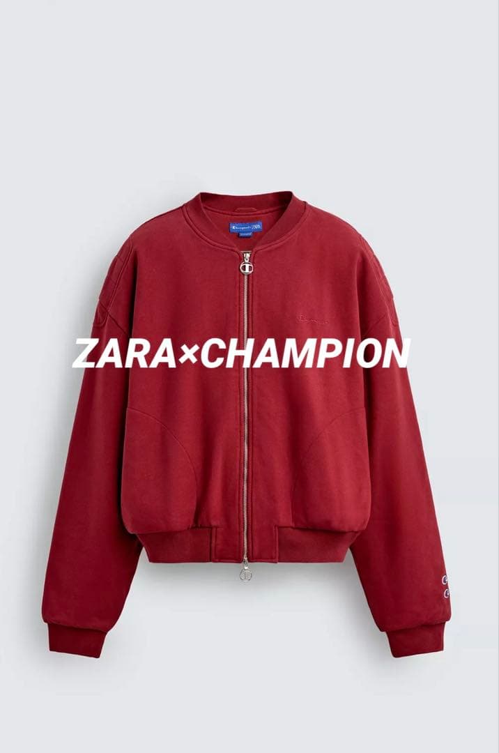 ZARA CHAMPION キルティングボンバージャケット