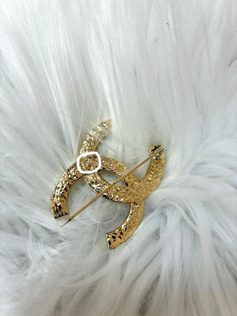 CHANEL シャネル オールド ヴィンテージ ココ ラインストーン ブローチ