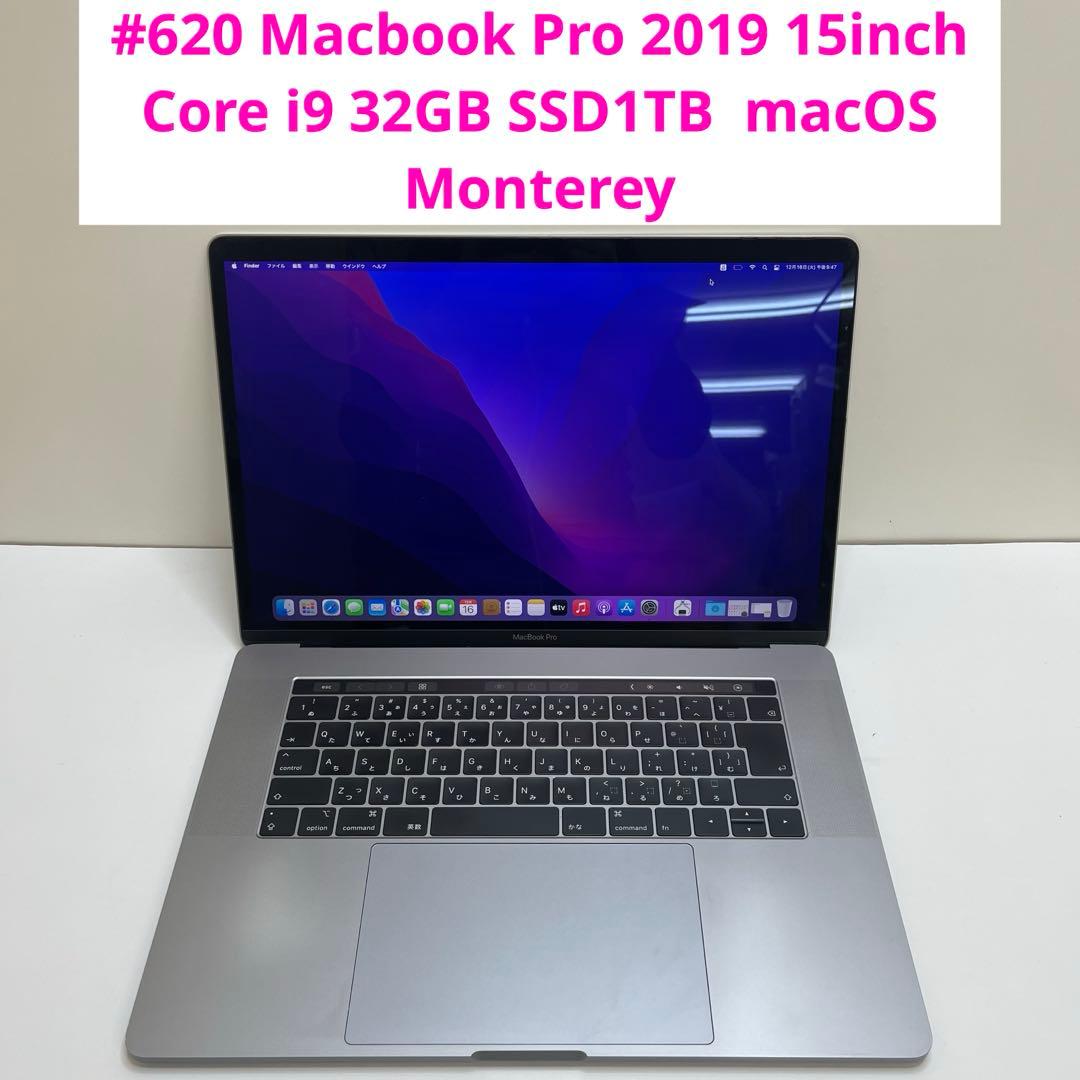 MacBook本体 Macbook Pro 2019 15inch i9 32GB SSD1TB