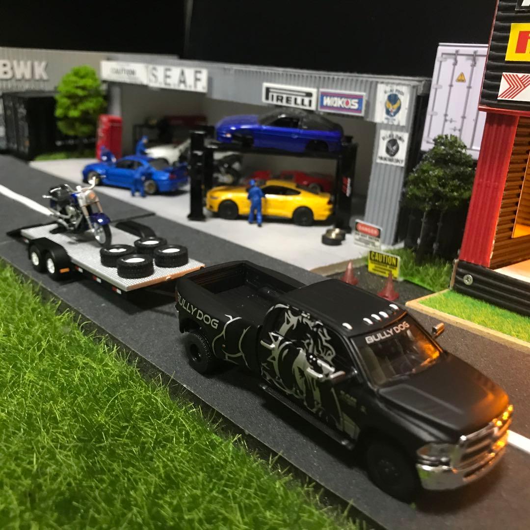 RAM3500 BULL DOGデザイン ロングトラックと ベッドトレーラー②