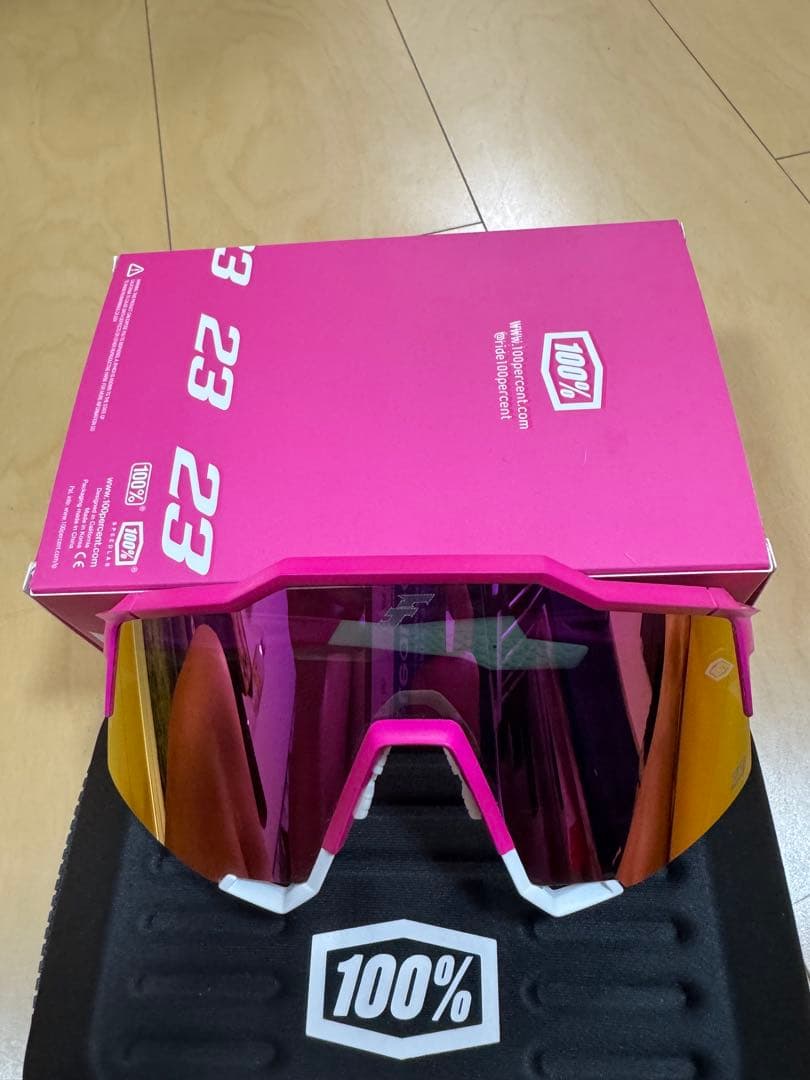100% サングラス モデル23 ピンク