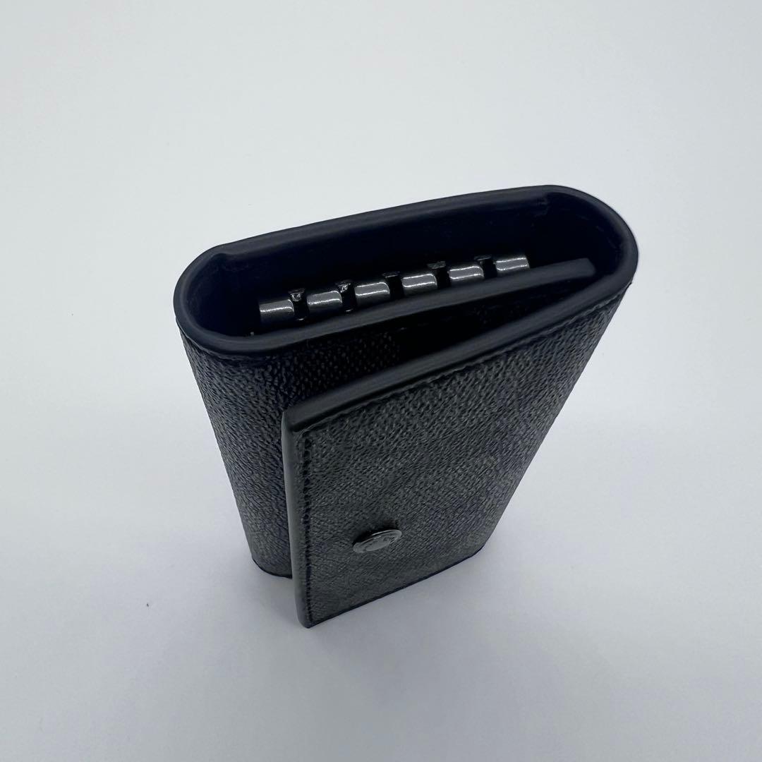 新品未使用品　COACH コーチ　キーケース　5連　ブラック　綺麗　すぐ発送