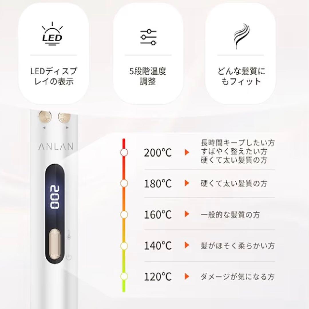 ANLAN オートカールアイロン コテ