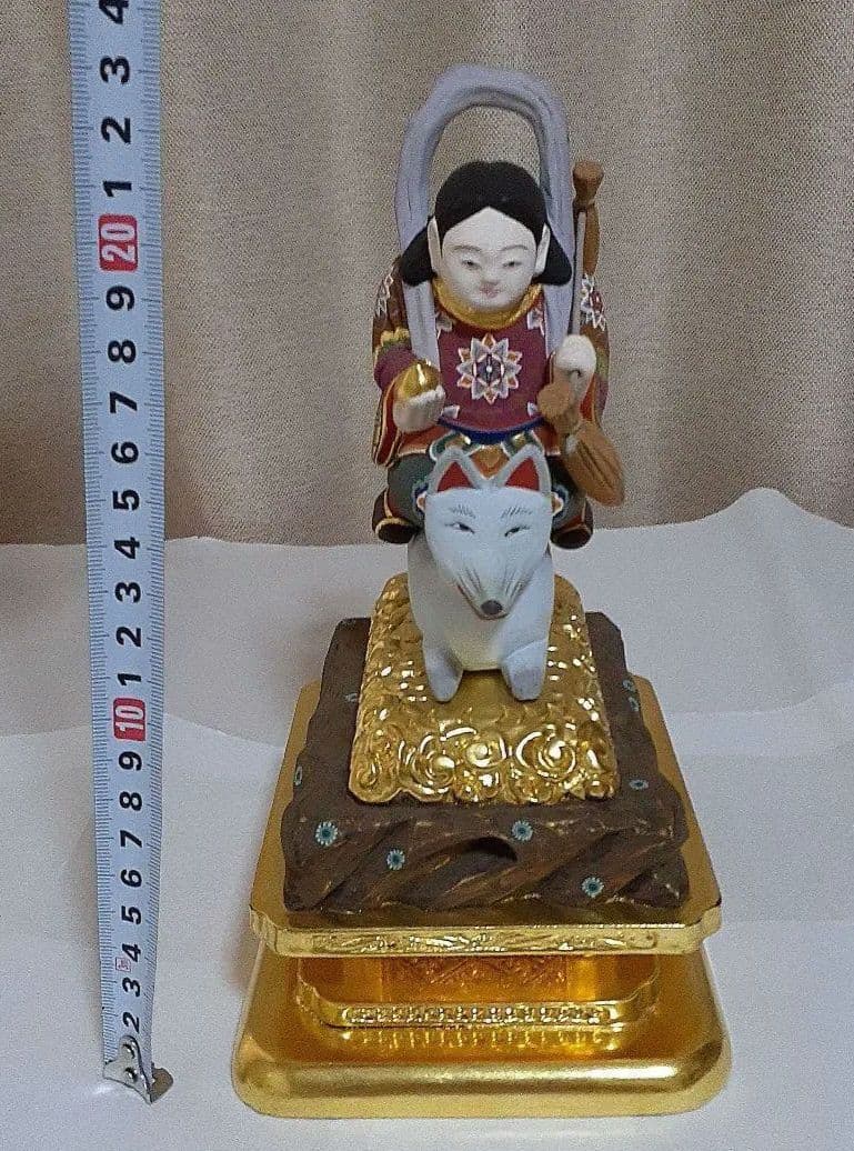 極彩色　荼吉尼天像　仏像