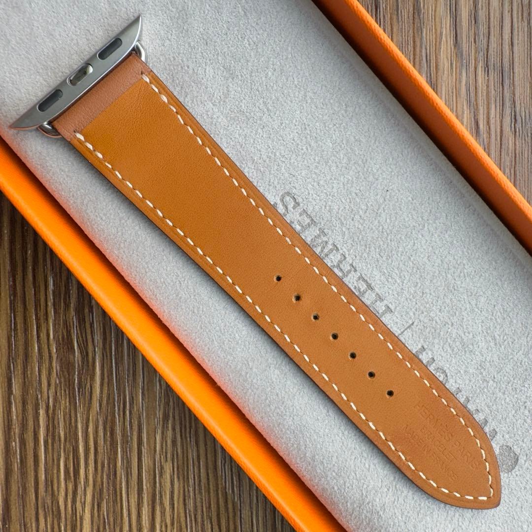 2661 美品　Apple Watch エルメス　ゴールド　レザーバンド