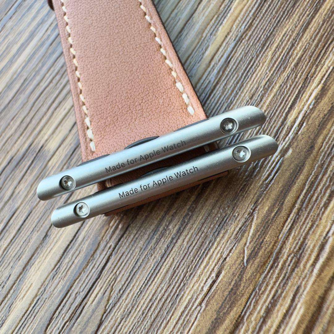 2661 美品　Apple Watch エルメス　ゴールド　レザーバンド