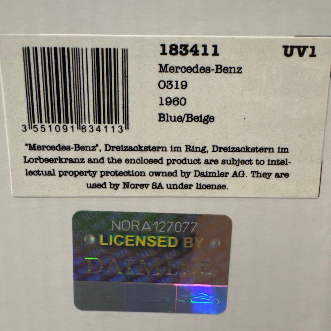 世界限定1000台❗️NOREV Mercedes Benz 0319 1:18