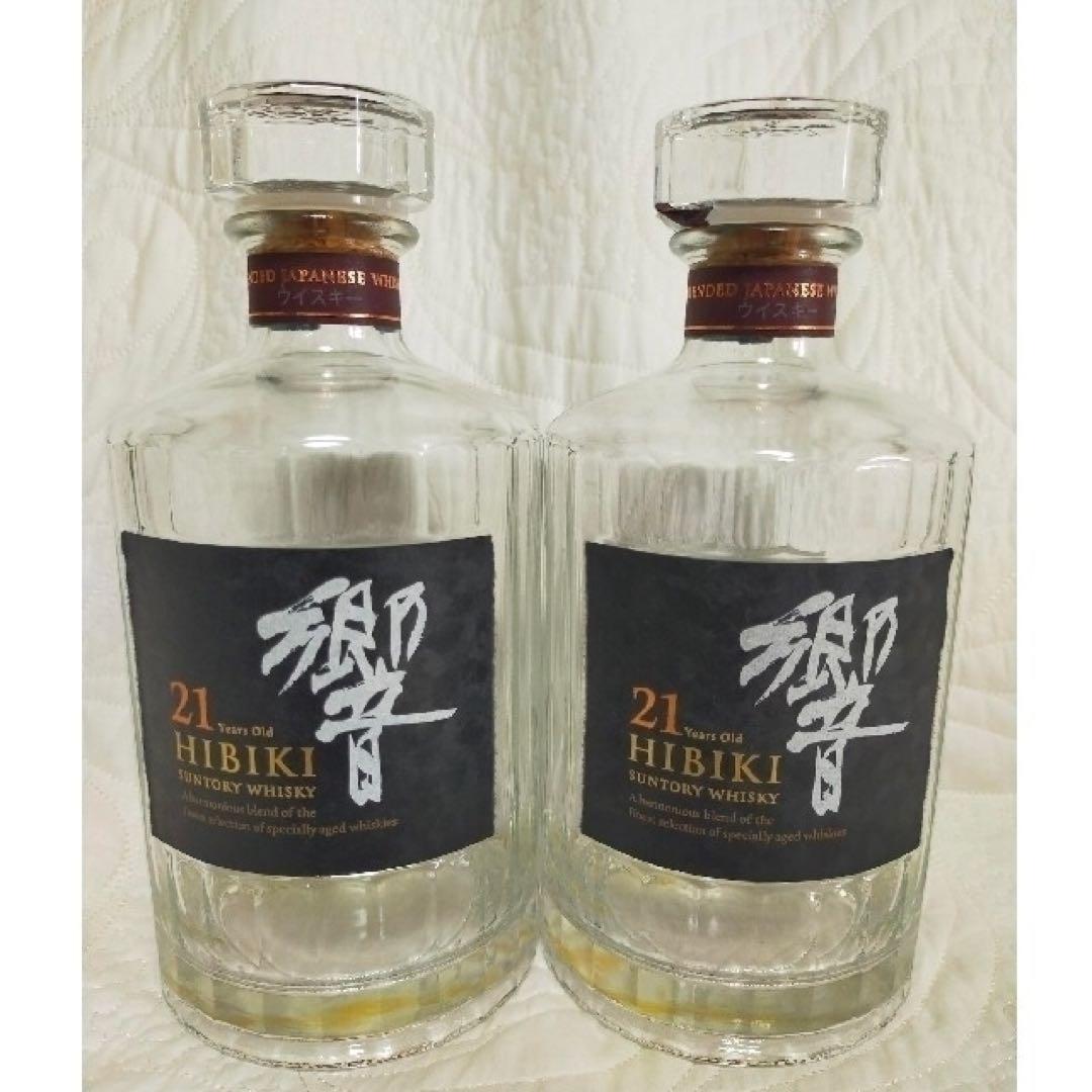 サントリー ウイスキー 響21年 山崎18年　700ml 空瓶