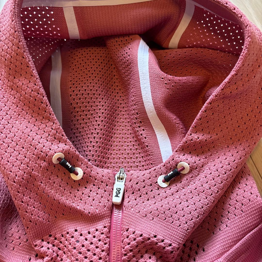 最終お値引き！　PGG アウター　パーカー　くすみピンク　0サイズ　フリル