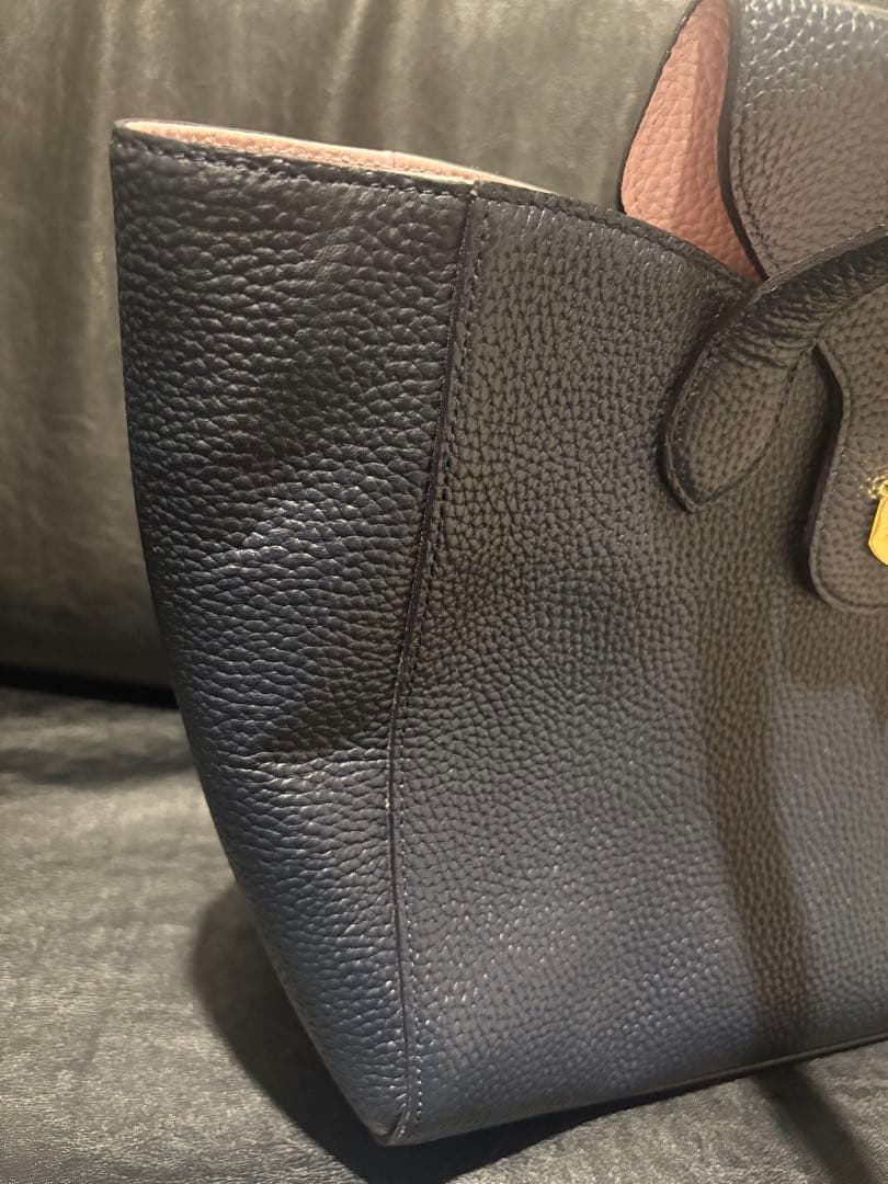 A.D.M.Jバック　濃紺＆淡いピンク