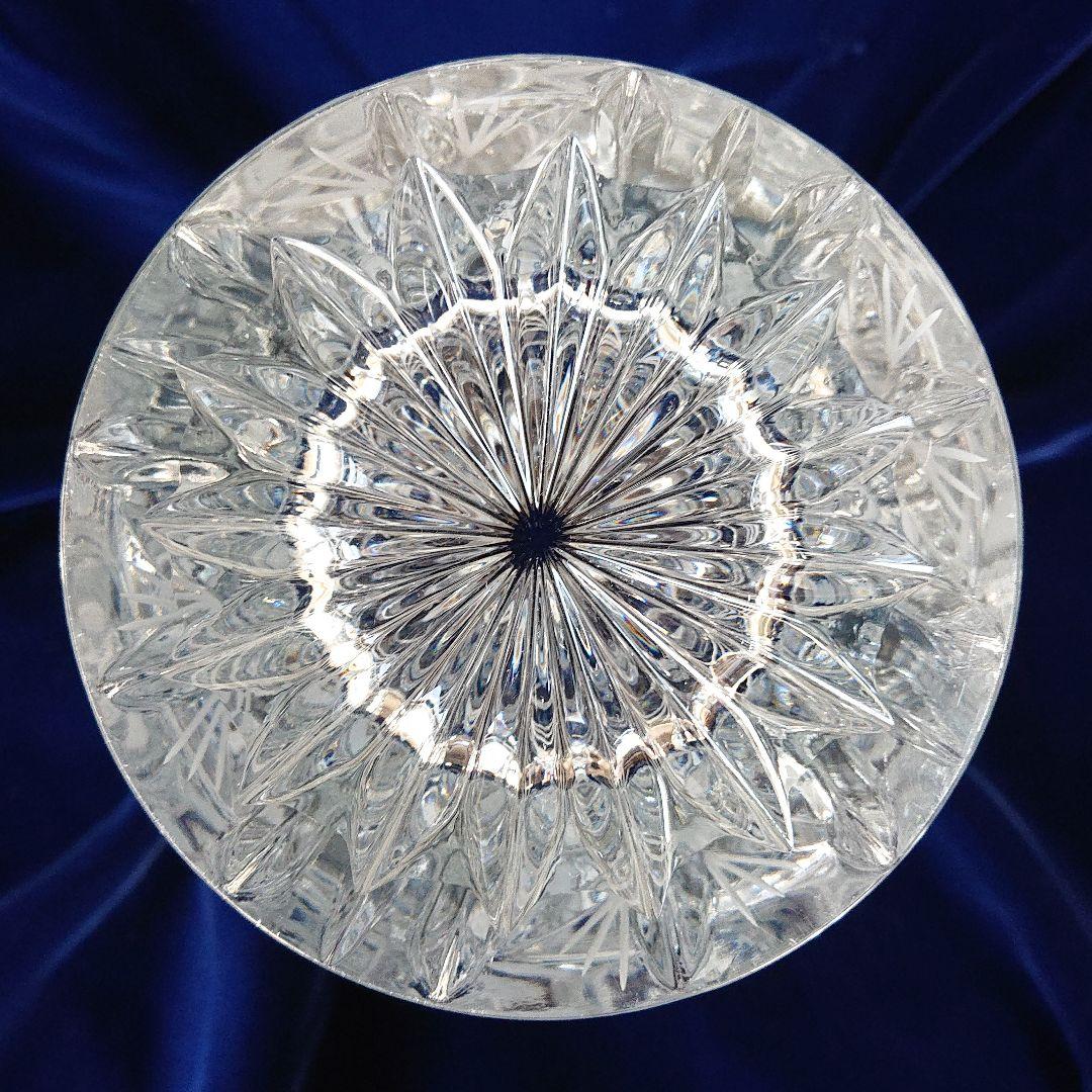 ボヘミアン  最高級クリスタルガラス 花瓶  チェコ