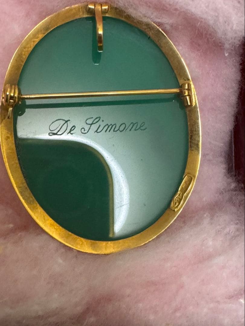 カメオ　CAMEO K18 ペンダントトップ　ブローチ