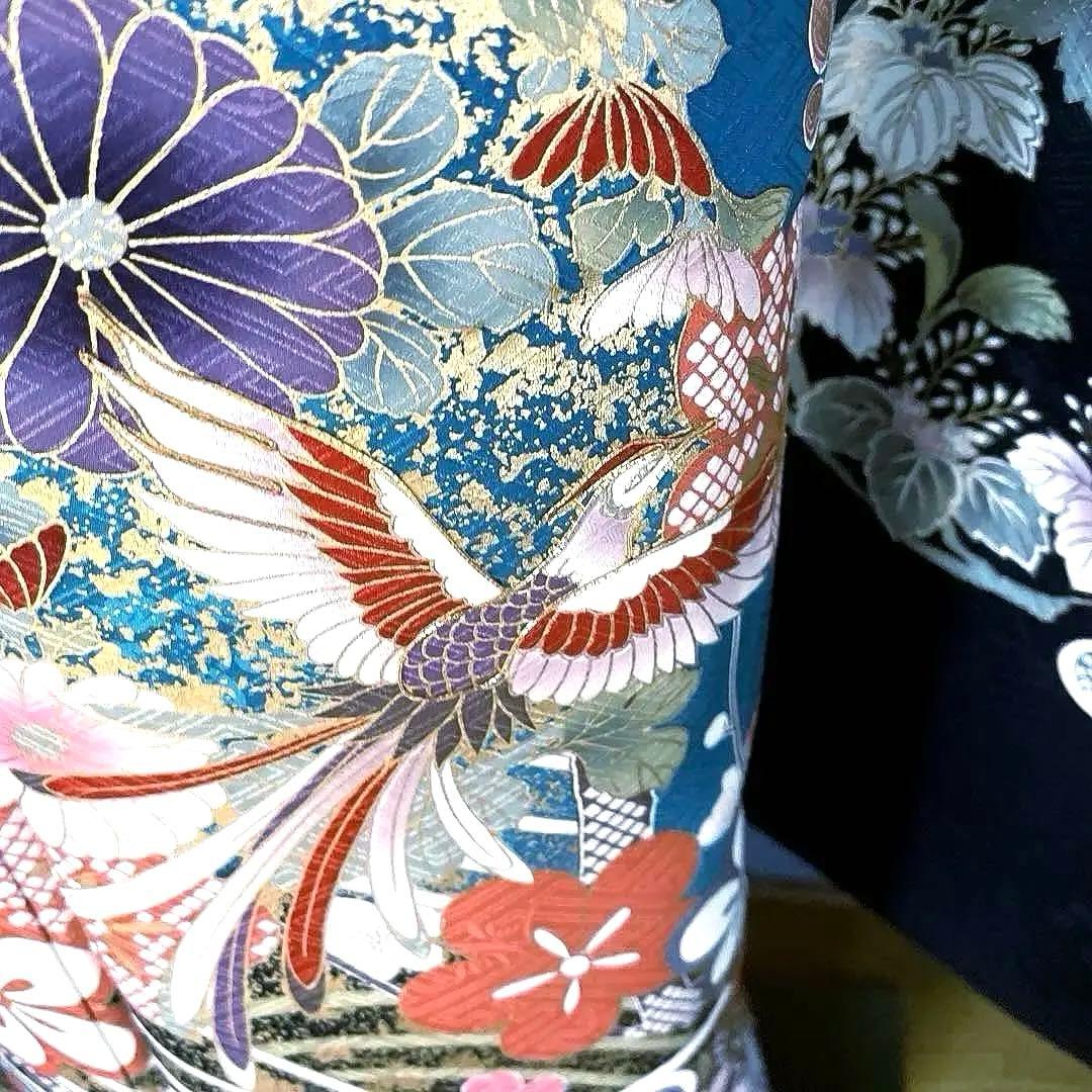 振袖フルセット　手描き友禅　紋意匠　成人式振袖　振袖　裄丈68