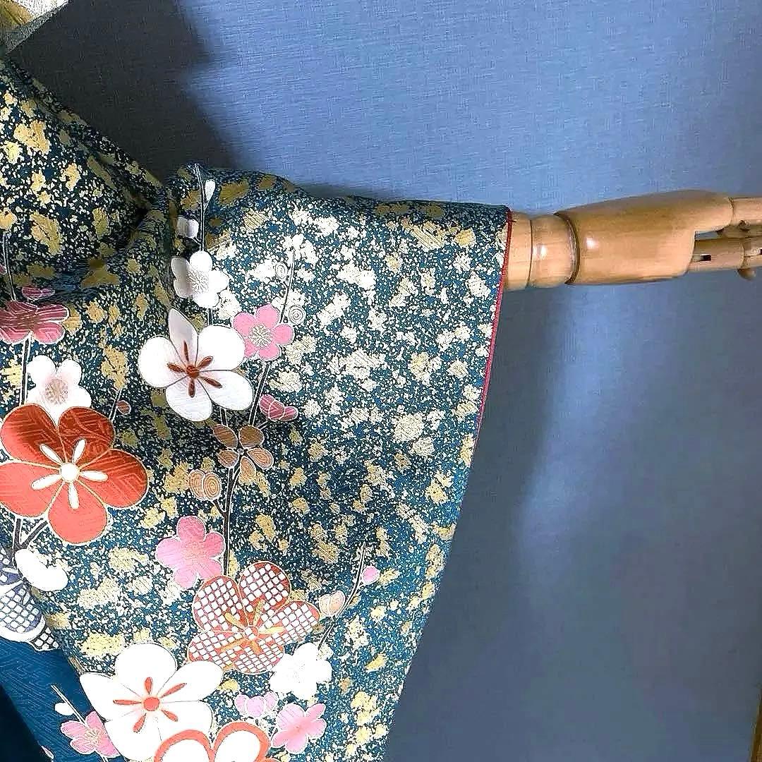 振袖フルセット　手描き友禅　紋意匠　成人式振袖　振袖　裄丈68