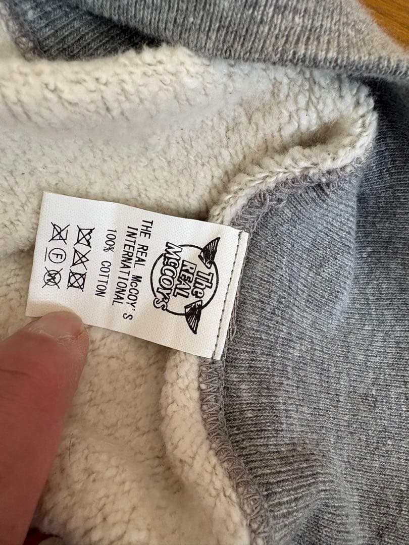 The Real McCoy's グレー フード付きパーカー XXL