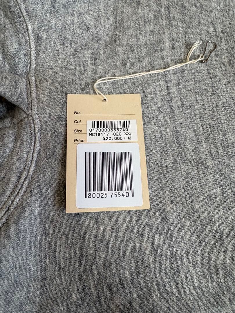 The Real McCoy's グレー フード付きパーカー XXL