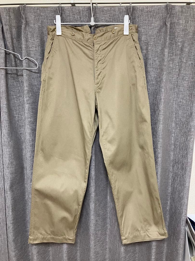 る*い様 COMOLI 22SS コットンチノオーバーパンツ 1