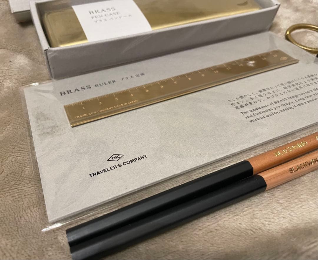 トラベラーズファクトリー ブラスプロダクツ blackwing ペンケース 定規
