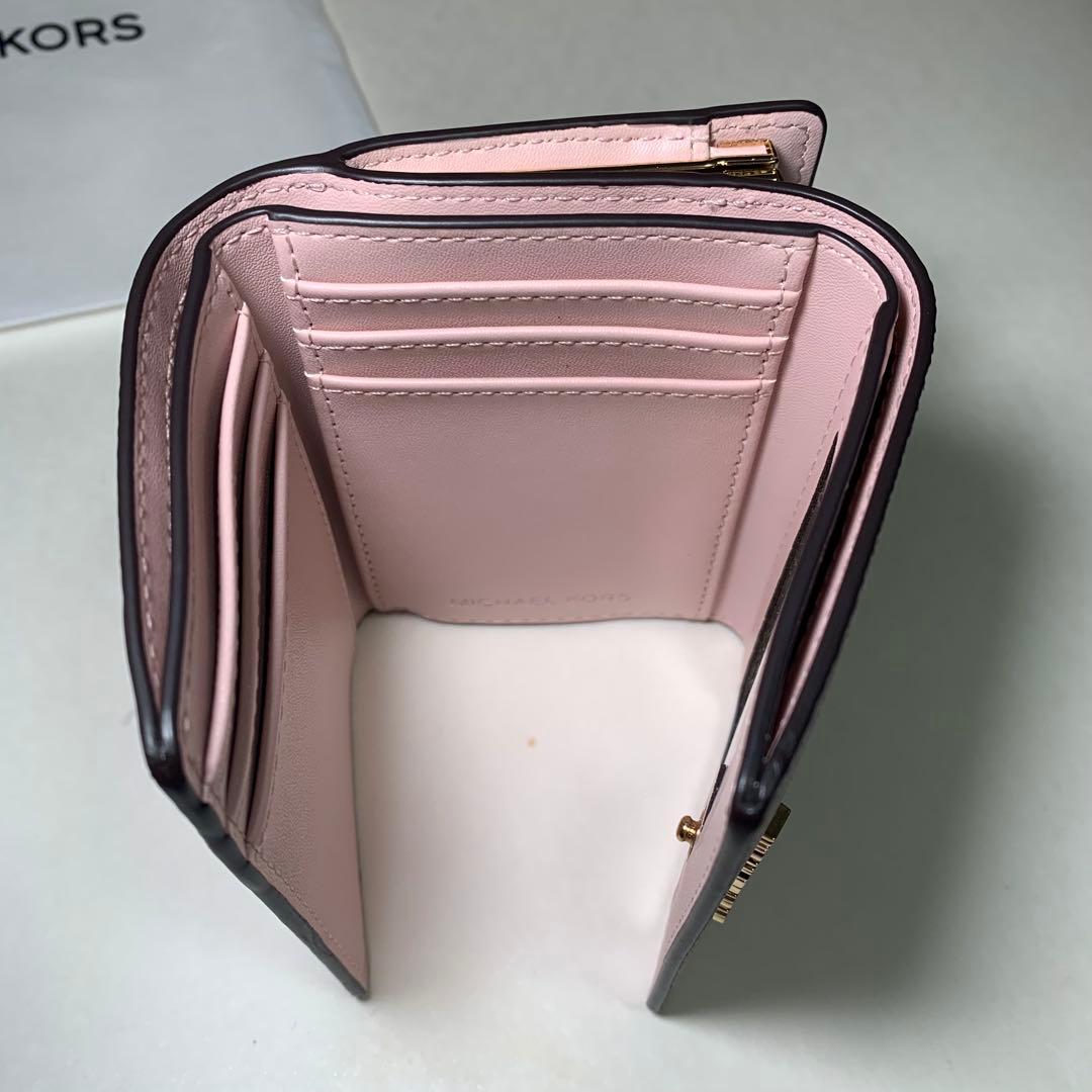 新品MICHAEL KORS マイケルコース 折り財布　ピンク