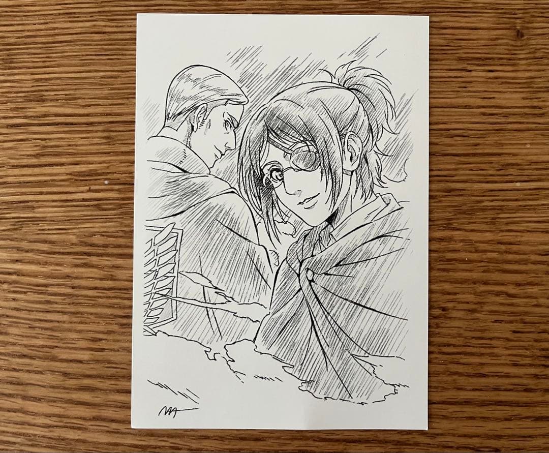 進撃巨人展FINAL リヴァイ、エルヴィン、エレン 複製原画