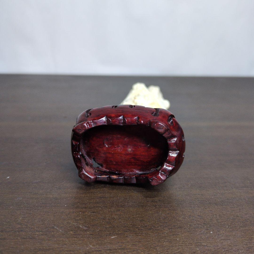 東洋彫刻 美人像 置物 高さ約18cm