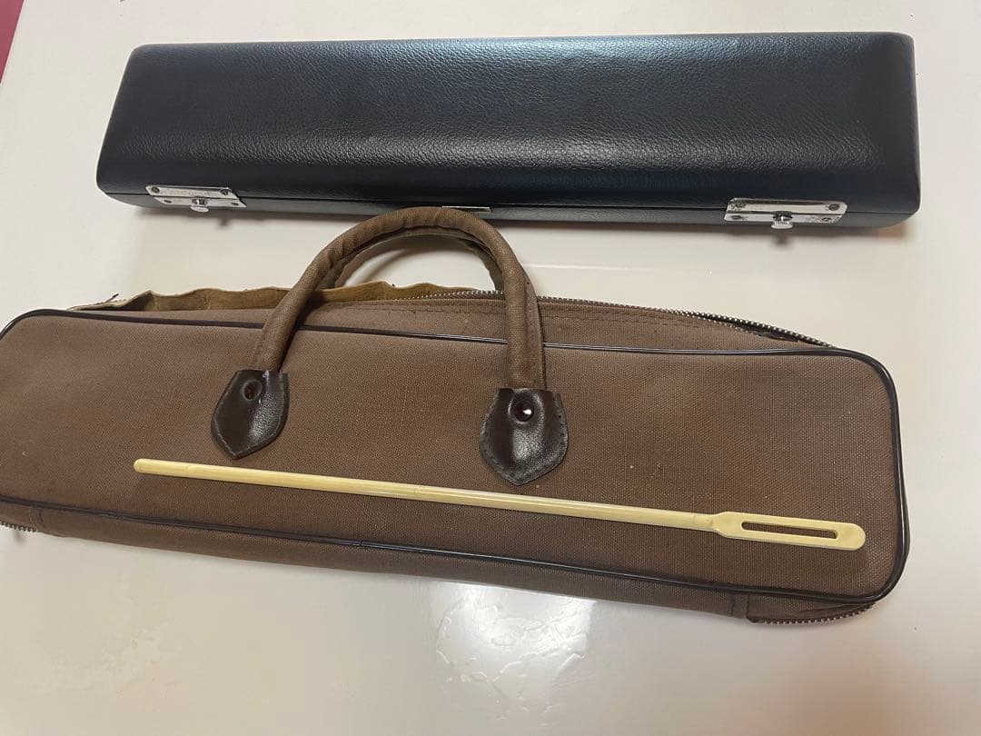 【匿名配送】Muramatsu フルート 銀製 ケース付き　頭部菅銀製