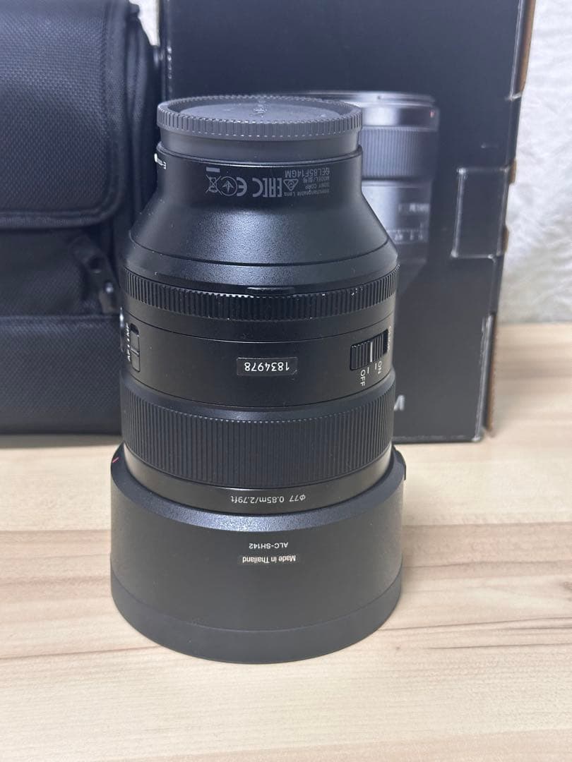 SONY FE 85mm F1.4 GM レンズ　レンズ保護フィルター付き