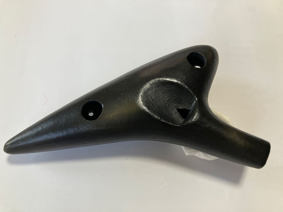 ティアーモ オカリナ ３F (SF) 黒陶モデル 13穴、オカリナ専用ケースつき