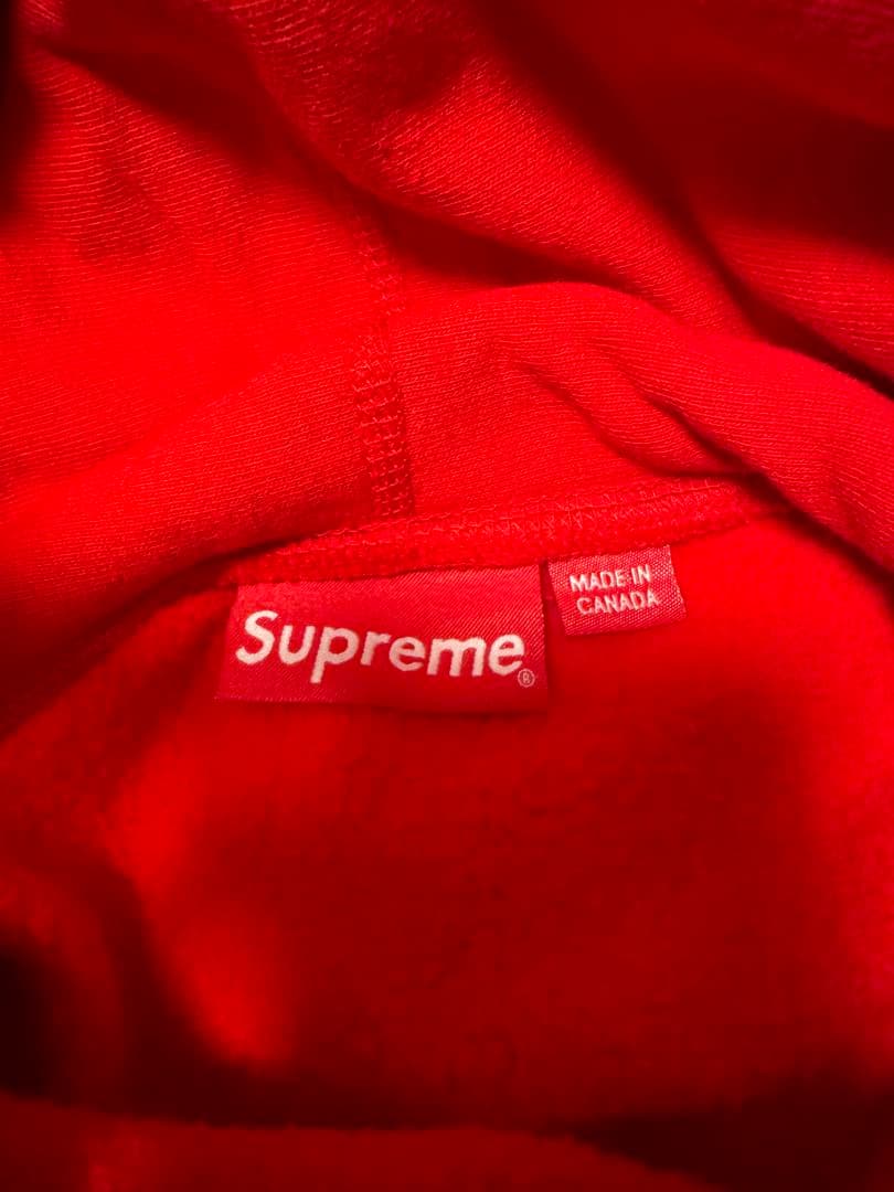 新品 Supreme フーディ 21SS赤 パーカー Lサイズ