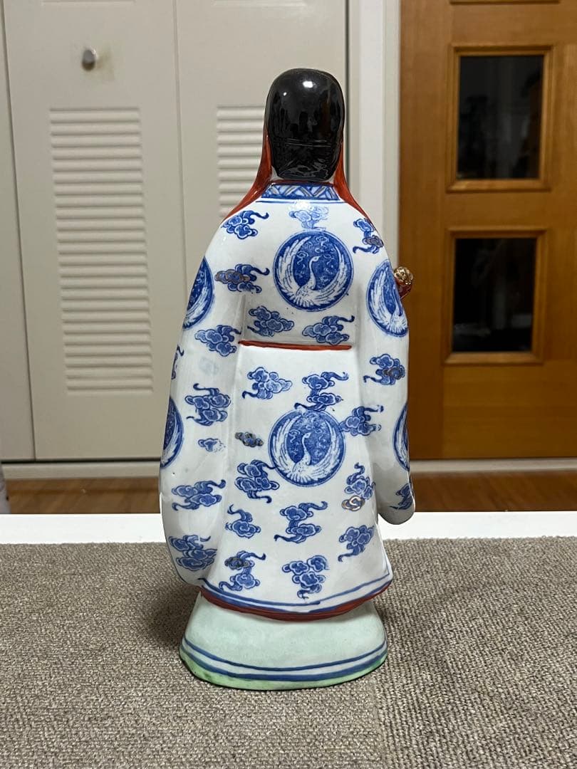 中国古美術　福禄寿　彫刻人形　幸福・財産・長寿を祈る仏様　 縁起物 陶器